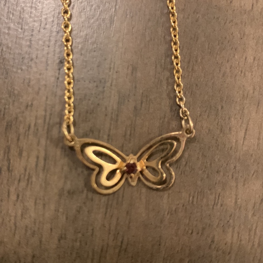 Gold Butterfly Necklace